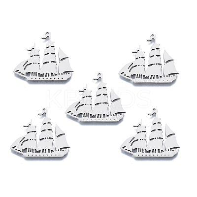 Non-Tarnish 201 Stainless Steel Pendant STAS-B027-17P-1