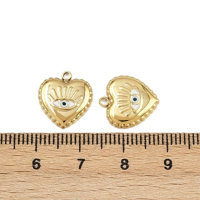 304 Stainless Steel Enamel Charms STAS-P415-15G-1