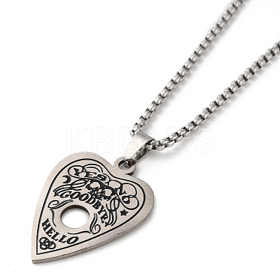 Heart Pendant Necklaces NJEW-A023-03P-1