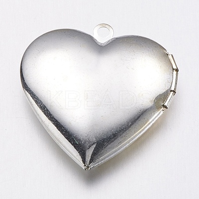 Brass Locket Pendants X-KK-N0116-009S-1