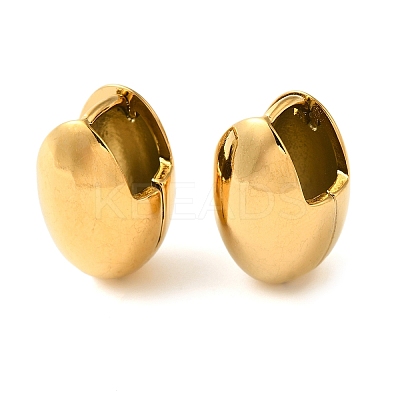 Real 18K Gold Plated 304 Stainless Stee Hoop Earrings EJEW-U009-02G-05-1