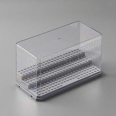 3-Tier Transparent Acrylic Mini Building Block Presentation Boxes ODIS-WH0025-78B-1