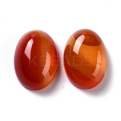 Oval Natural Carnelian Cabochons LS-G-K020-20x15mm-05-1