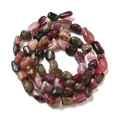 Natural Multicolor Tourmaline Beads Strands G-L608-A01-01-1