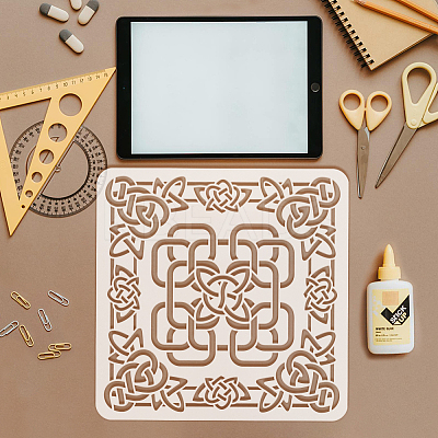PET Hollow Out Drawing Painting Stencils DIY-WH0391-0926-1