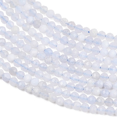 Natural Blue Lace Agate Beads Strands G-E411-12-3mm-02-1
