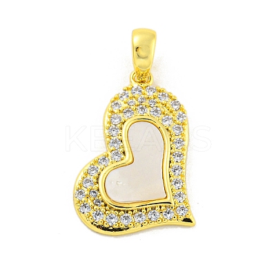 Shell Pendants KK-P263-08G-1