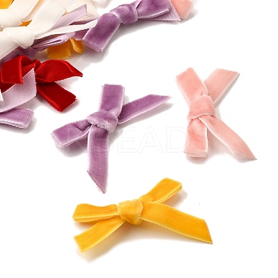 20Pcs 5 Colors Velvet Bowknot Costume Accessories DIY-FP0001-66-1