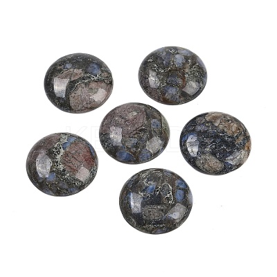 Natural Glaucophane Cabochons G-H1596-FR-25mm-19-1