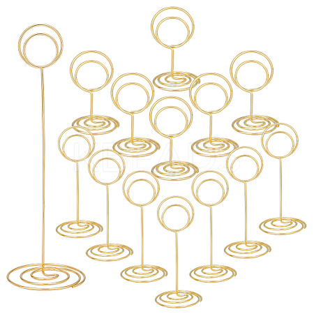 24Pcs 3 Styles Alloy Spiral Round Name Card Holder AJEW-GA0005-89LG-1