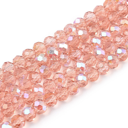 Electroplate Glass Beads Strands LS-EGLA-A044-T4mm-L21-1