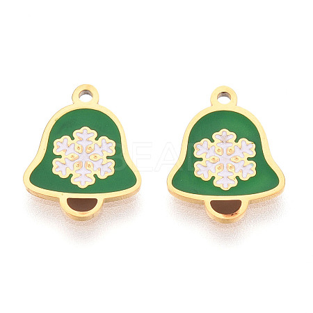 304 Stainless Steel Enamel Charms STAS-T065-58G-02-1