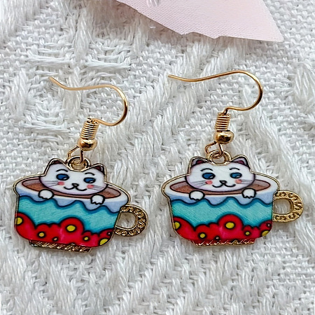 Alloy Dangle Earrings FS-WG32F4A-04-1