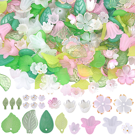 DIY Leaf & Flower Jewelry Making Kits DIY-SC0031-73-1