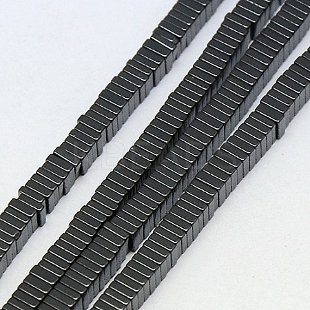 Electroplate Non-magnetic Synthetic Hematite Heishi Beads Strands X-G-J171A-3x3mm-03-1