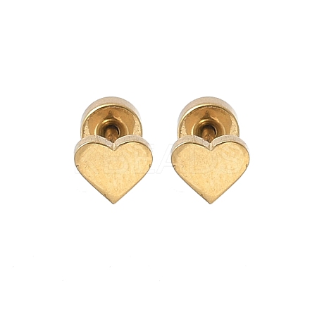 304 Stainless Steel Stud Earrings for Women EJEW-E603-05A-G-1