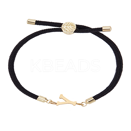 1Pc Adjustable Nylon Cord Slider Bracelets for Women BJEW-LP0001-32Y-01-1