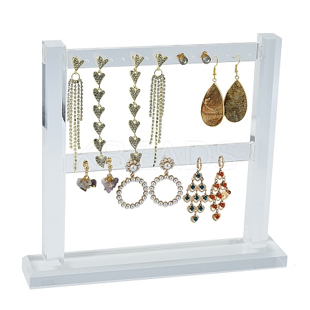 Organic Glass Earring Stands Displays LS-EDIS-E008-01-1