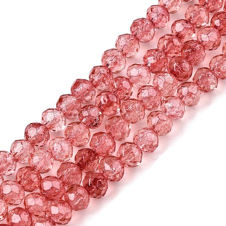 Transparent Glass Beads Strands GLAA-T023-4mm-A13-1