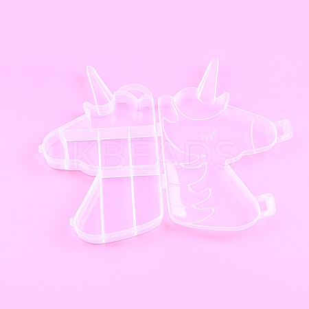 8 Grids Unicorn Shape Plastic Organizer Boxes LS-ANIM-PW0001-114-1
