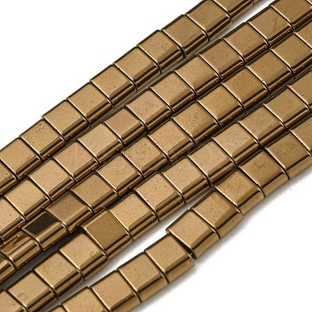 Electroplated Non-magnetic Synthetic Hematite Beads Strands G-C106-B02-13B-1