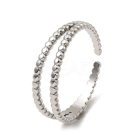 Non-Tarnish 304 Stainless Steel Open Cuff Rings RJEW-Z018-12P-1
