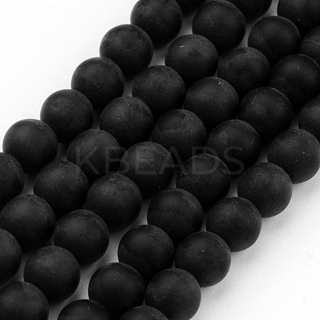 Frosted Glass Bead Strands LS-GLAA-G016-8mm-02-1