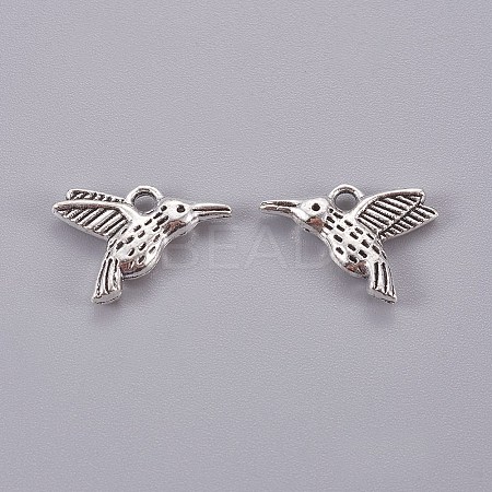Tibetan Style Alloy Hummingbird Charms Pendants LS-X-TIBEP-1096-AS-LF-1
