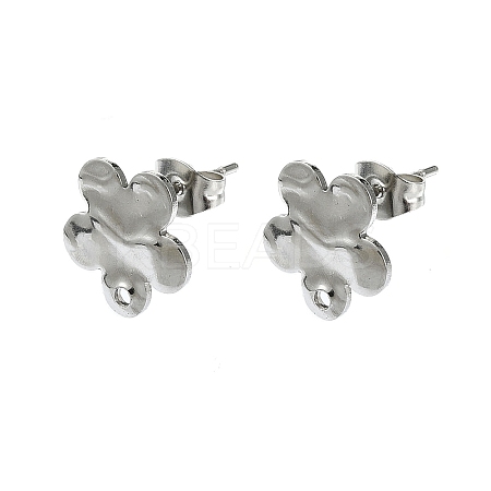 Non-Tarnish 304 Stainless Steel Stud Earring Findings LS-STAS-L024-003P-03-1