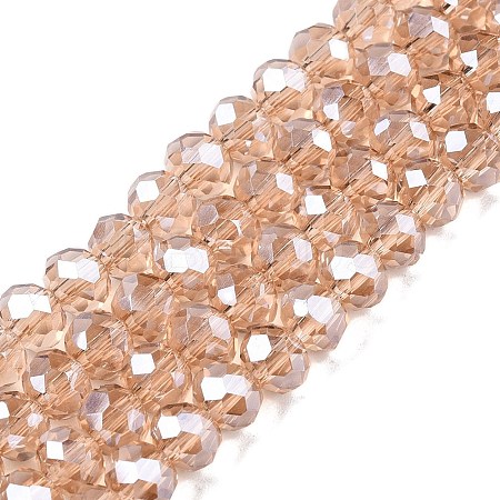 Electroplate Glass Beads Strands EGLA-A044-T6mm-A20-1
