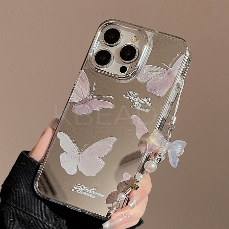 Ins mirror Butterfly Cartoon Shell TPU Plastic Mobile Phone Cover PW-WGD834D-05-1