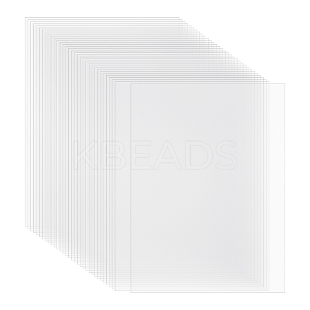 50Pcs Rectangle BOPS Heat Shrink Sheets Film DIY-AR0005-03-1