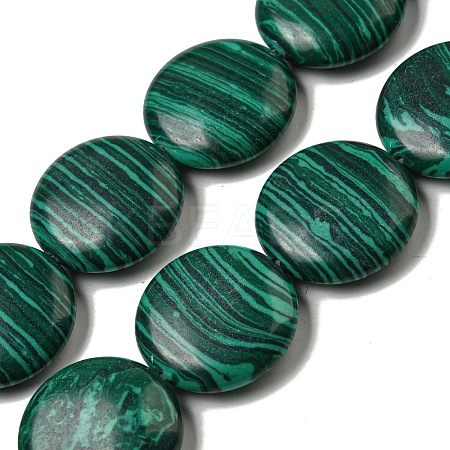 Synthetic Malachite Beads Strands G-B071-E01-02-1