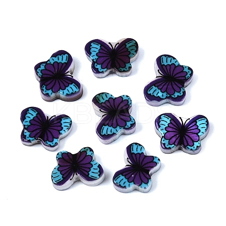 Printed Natural Freshwater Shell Beads SHEL-Q029-11D-1