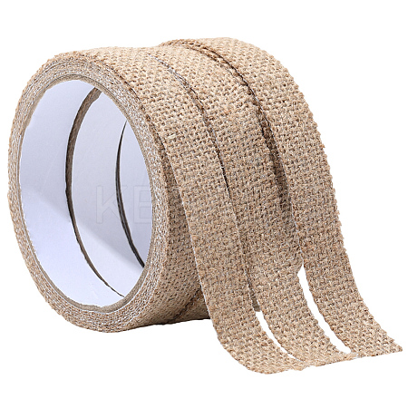 3 Rolls Linen Adhesive Tape for Scrapbook AJEW-GF0012-49A-1
