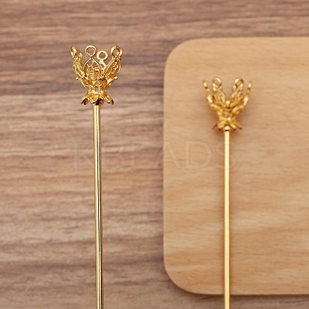 Flower Alloy Hair Stick Finding PW-WGEA70F-01-1