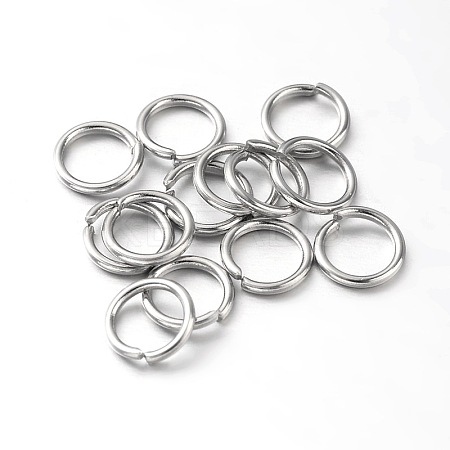 Eco-Friendly PVD Vacuum Plating & Long-Lasting Plated Brass Open Jump Rings LS-X-KK-E663-8mm-P-1