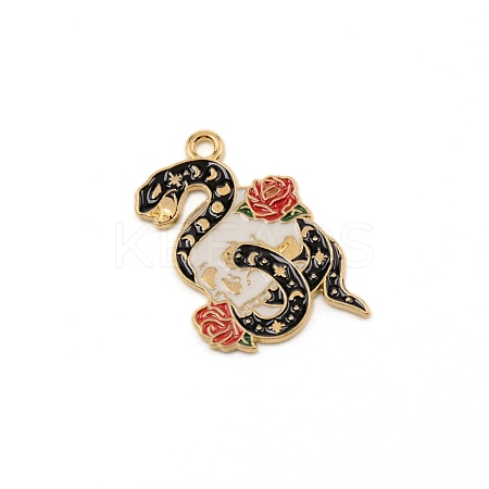 Alloy Enamel Pendants ENAM-CJC0008-09-1