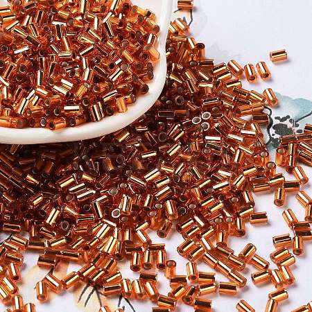 Baking Paint Glass Round Bugle Beads SEED-Z002-A-E09-1