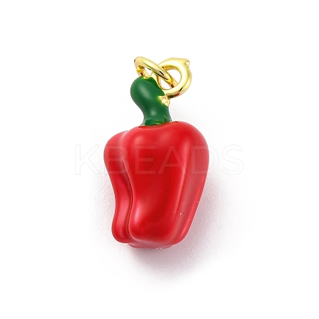 Brass Enamel Pendants X-KK-U066-03B-G-1