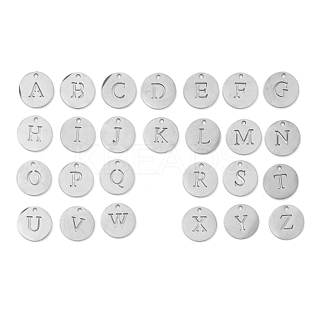 26Pcs 201 Stainless Steel Charms STAS-F337-01P-1