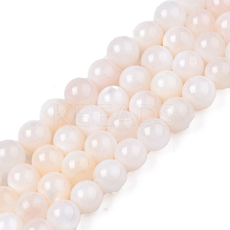 Natural Freshwater Shell Beads Strands X-BSHE-T009A-01B-1