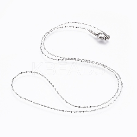 Non-Tarnish 304 Stainless Steel Chain Necklaces NJEW-F248-06A-P-1