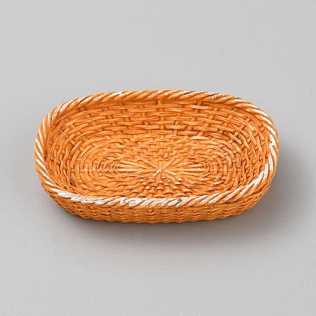 Resin Rattan Basket Mini Model DJEW-CJC0002-04F-01-1
