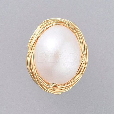 Natural Baroque Pearl Keshi Pearl PALLOY-JF00408-1