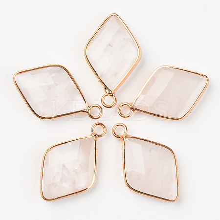 Natural Quartz Crystal Pendants G-R464-005A-1