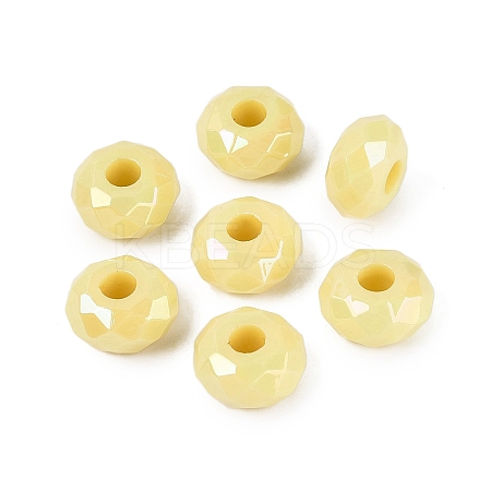Opaque Acrylic European Beads OACR-E033-23R-1