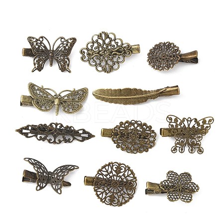 Iron Alligator Hair Clips for Women Girls OHAR-K005-01AB-1