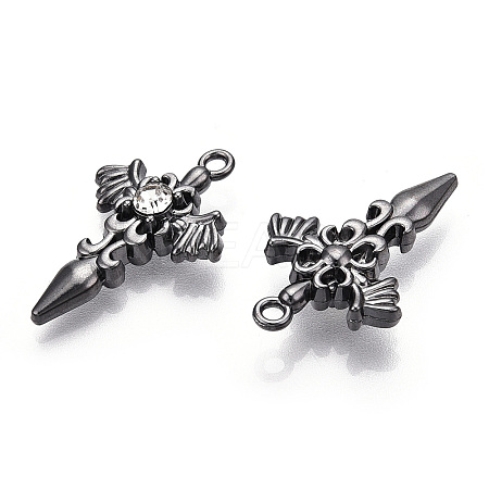 Alloy with Rhinestone Pendants LS-X-PALLOY-N176-12B-NR-1