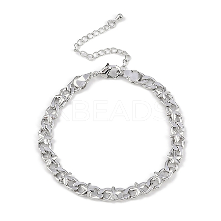 Rack Plating Brass Bracelets for Women BJEW-K244-06C-P-1